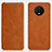 Custodia Portafoglio In Pelle Cover con Supporto T07 per OnePlus 7T Arancione