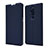 Custodia Portafoglio In Pelle Cover con Supporto T07 per OnePlus 7T Pro Blu