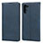 Custodia Portafoglio In Pelle Cover con Supporto T07 per Samsung Galaxy Note 10 5G Blu