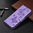 Custodia Portafoglio In Pelle Cover con Supporto T07 per Samsung Galaxy Note 20 5G Viola