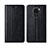 Custodia Portafoglio In Pelle Cover con Supporto T07 per Xiaomi Redmi Note 9 Nero