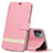 Custodia Portafoglio In Pelle Cover con Supporto T08 per Apple iPhone 11 Pro Max Rosa
