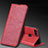 Custodia Portafoglio In Pelle Cover con Supporto T08 per Huawei Honor View 20 Rosso