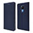 Custodia Portafoglio In Pelle Cover con Supporto T08 per Huawei Mate 20 X 5G Blu