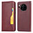 Custodia Portafoglio In Pelle Cover con Supporto T08 per Huawei Mate 30 5G Rosso Rosa