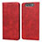 Custodia Portafoglio In Pelle Cover con Supporto T08 per Samsung Galaxy A80 Rosso