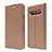 Custodia Portafoglio In Pelle Cover con Supporto T08 per Samsung Galaxy S10 Oro Rosa