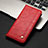 Custodia Portafoglio In Pelle Cover con Supporto T08 per Xiaomi Mi A3 Rosso