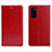 Custodia Portafoglio In Pelle Cover con Supporto T09 per Huawei Honor V30 5G Rosso