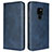 Custodia Portafoglio In Pelle Cover con Supporto T09 per Huawei Mate 20 X 5G Blu