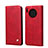 Custodia Portafoglio In Pelle Cover con Supporto T09 per Huawei Mate 30 5G Rosso