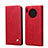 Custodia Portafoglio In Pelle Cover con Supporto T09 per Huawei Mate 30 Rosso