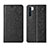 Custodia Portafoglio In Pelle Cover con Supporto T09 per Oppo A91 Nero