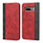 Custodia Portafoglio In Pelle Cover con Supporto T09 per Samsung Galaxy S10 5G Rosso