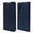 Custodia Portafoglio In Pelle Cover con Supporto T09 per Xiaomi Mi Note 10 Blu