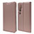 Custodia Portafoglio In Pelle Cover con Supporto T09 per Xiaomi Mi Note 10 Oro Rosa