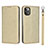 Custodia Portafoglio In Pelle Cover con Supporto T10 per Apple iPhone 11 Pro Max Oro