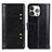Custodia Portafoglio In Pelle Cover con Supporto T10 per Apple iPhone 13 Pro Nero