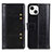 Custodia Portafoglio In Pelle Cover con Supporto T10 per Apple iPhone 14 Plus Nero