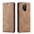 Custodia Portafoglio In Pelle Cover con Supporto T10 per OnePlus 8 Pro Arancione