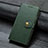 Custodia Portafoglio In Pelle Cover con Supporto T10 per Oppo Find X2 Lite Verde