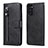 Custodia Portafoglio In Pelle Cover con Supporto T10 per Samsung Galaxy Note 20 5G Nero