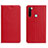 Custodia Portafoglio In Pelle Cover con Supporto T10 per Xiaomi Redmi Note 8 Rosso