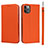 Custodia Portafoglio In Pelle Cover con Supporto T11 per Apple iPhone 11 Pro Arancione