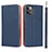 Custodia Portafoglio In Pelle Cover con Supporto T11 per Apple iPhone 11 Pro Max Blu