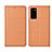 Custodia Portafoglio In Pelle Cover con Supporto T11 per Huawei Honor V30 Pro 5G Arancione