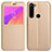 Custodia Portafoglio In Pelle Cover con Supporto T11 per Xiaomi Redmi Note 8 Oro