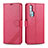 Custodia Portafoglio In Pelle Cover con Supporto T12 per Huawei Honor 20 Pro Rosso