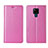 Custodia Portafoglio In Pelle Cover con Supporto T12 per Huawei Mate 20 X 5G Rosa