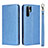Custodia Portafoglio In Pelle Cover con Supporto T12 per Huawei P30 Pro Blu