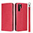 Custodia Portafoglio In Pelle Cover con Supporto T12 per Huawei P30 Pro Rosso