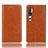 Custodia Portafoglio In Pelle Cover con Supporto T12 per Xiaomi Mi Note 10 Pro Arancione