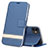 Custodia Portafoglio In Pelle Cover con Supporto T14 per Apple iPhone 11 Blu