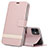 Custodia Portafoglio In Pelle Cover con Supporto T14 per Apple iPhone 11 Oro Rosa