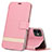 Custodia Portafoglio In Pelle Cover con Supporto T14 per Apple iPhone 11 Rosa