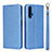 Custodia Portafoglio In Pelle Cover con Supporto T14 per Huawei Nova 5T Blu