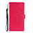 Custodia Portafoglio In Pelle Cover con Supporto T14 per Huawei P40 Rosso
