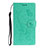 Custodia Portafoglio In Pelle Cover con Supporto T14 per Huawei P40 Verde