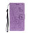 Custodia Portafoglio In Pelle Cover con Supporto T14 per Huawei P40 Viola