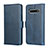 Custodia Portafoglio In Pelle Cover con Supporto T14 per Samsung Galaxy S10 Plus Blu