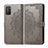 Custodia Portafoglio In Pelle Cover con Supporto T14 per Xiaomi Poco M3 Grigio
