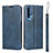 Custodia Portafoglio In Pelle Cover con Supporto T15 per Huawei Honor 20 Blu
