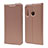 Custodia Portafoglio In Pelle Cover con Supporto T15 per Huawei Honor 20 Lite Oro Rosa