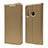 Custodia Portafoglio In Pelle Cover con Supporto T15 per Huawei P Smart+ Plus (2019) Oro