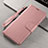 Custodia Portafoglio In Pelle Cover con Supporto T15 per Xiaomi Mi Note 10 Oro Rosa