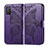 Custodia Portafoglio In Pelle Cover con Supporto T15 per Xiaomi Poco M3 Viola